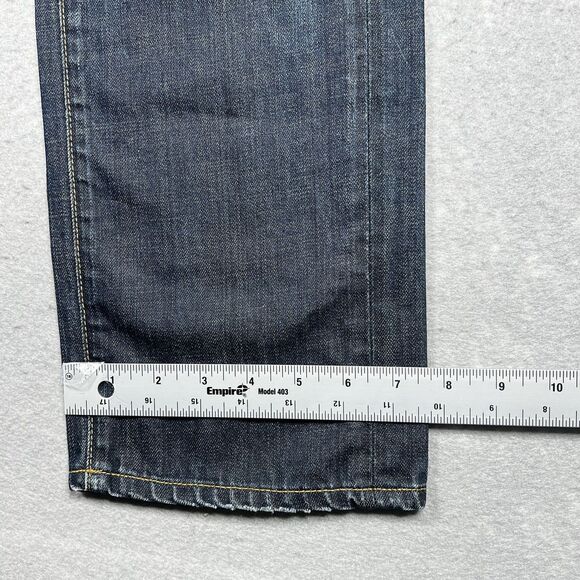 Vince Jeans Mens Size 30 Blue Distressed Straight Leg Denim USA Classic Pockets - Picture 8 of 11